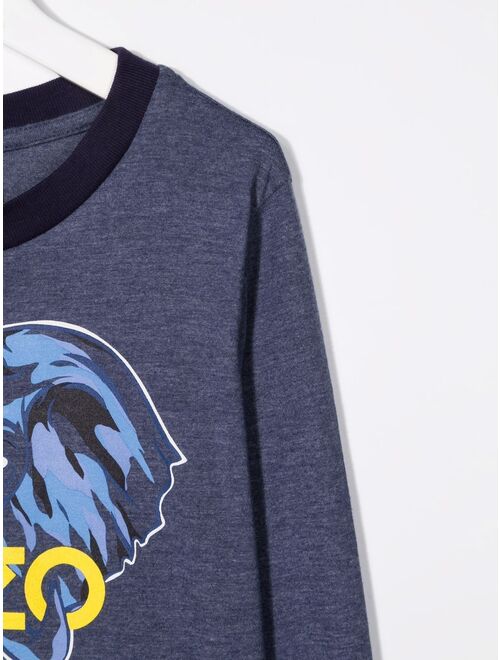 Kenzo Kids Elephant graphic-print T-shirt