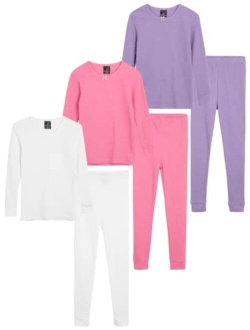 Delia*S dELiAs Girls' Thermal Underwear - 6 Piece Waffle Knit Top and Long Johns (2T-16)