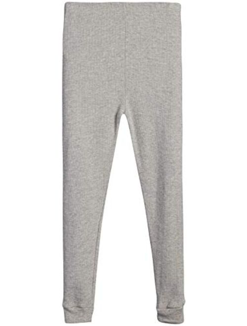 Sweet & Sassy Girls' 2-Piece Thermal Warm Underwear Top and Pant Set