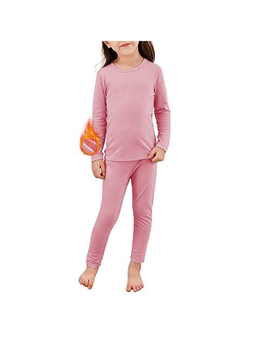 American Trends Girls Underwear Kids Thermal Underwears Toddler Winter Base Layer Long Johns Sets for Boys
