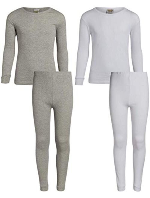 Sweet & Sassy dELiA*s Baby Girls' Thermal Underwear - 2 Piece Waffle Knit Top and Long Johns (Infant/Toddler)