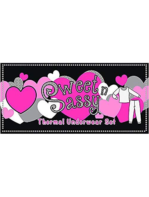 Sweet & Sassy dELiA*s Baby Girls' Thermal Underwear - 2 Piece Waffle Knit Top and Long Johns (Infant/Toddler)