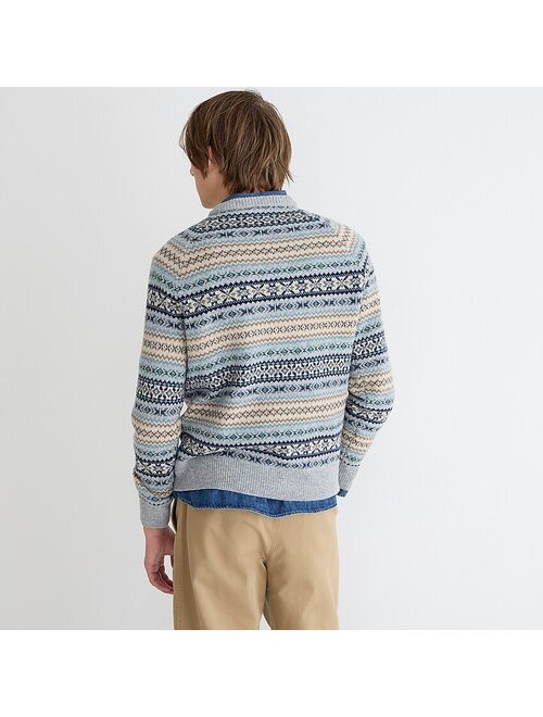 J.Crew Wool-blend Fair Isle sweater