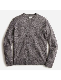 Marled rugged merino wool sweater