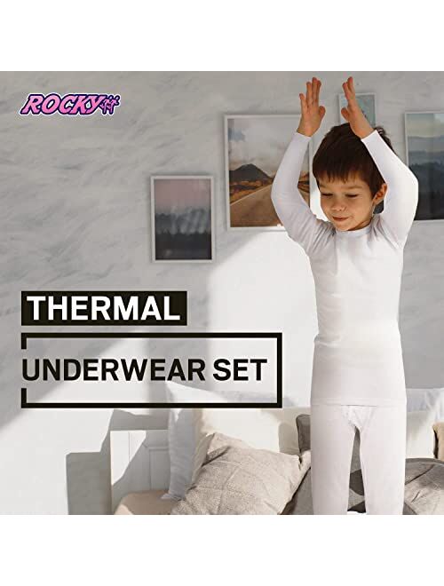 Rocky Thermal Underwear for Boys (Thermal Long Johns Set) Shirt & Pants, Base Layer w/Leggings/Bottoms Ski/Extreme Cold