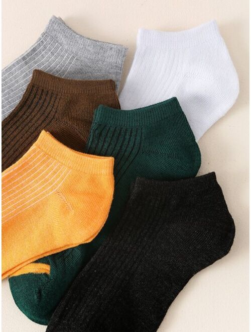 Shein 10pairs Men Contrast Panel Ankle Socks