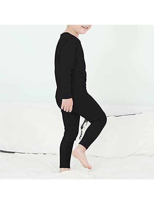 American Trends Boys Thermal Underwear Ultra Soft Kids Long Johns Sets Toddler Base Layer Sets