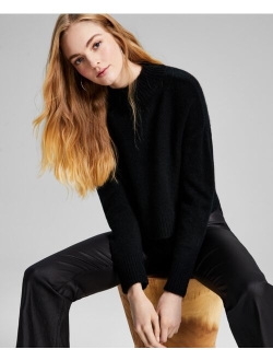 Women's Mock-Neck Long-Sleeve Sweater