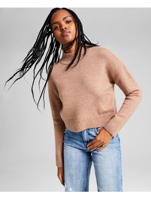 AND NOW THIS Women's Mock-Neck Long-Sleeve Sweater