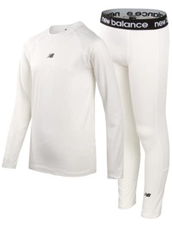 Boys' Performance Underwear Set - Base Layer Long Sleeve T-Shirt and Tights