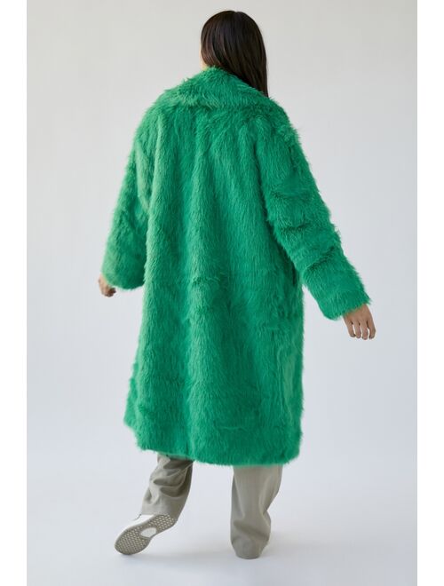 Urban Outfitters UO Maddie Faux Fur Overcoat