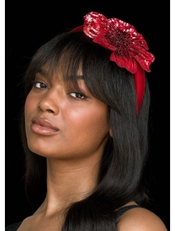 Mariana floral-applique headband