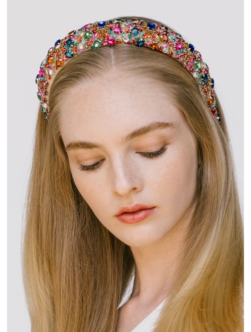 Jennifer Behr Mimi crystal-embellished headband