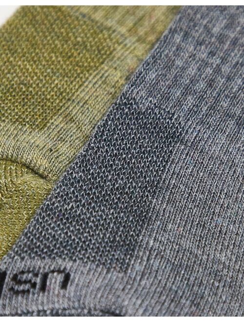 Nike Everyday Plus 2 pack crew socks in multi