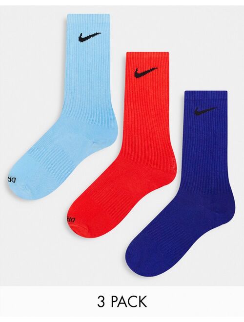 Nike Everyday Plus Lightweight 3 pack socks in multi