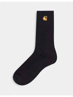 WIP Chase socks in black
