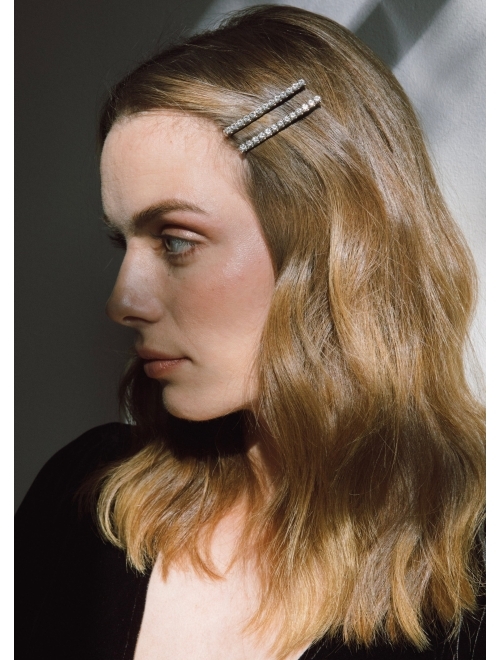 Jennifer Behr Gwen crystal hair clips