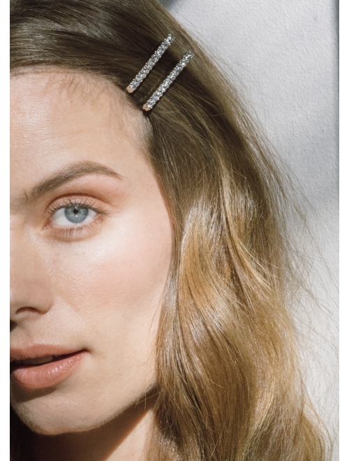 Jennifer Behr Gwen crystal hair clips