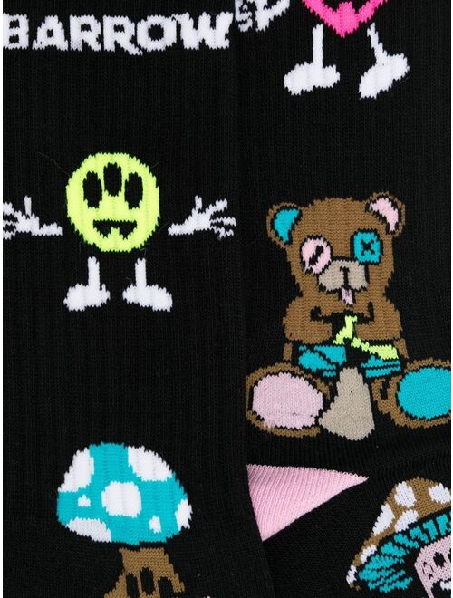 BARROW logo knitted socks