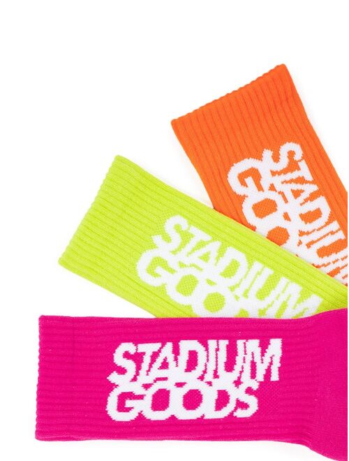 STADIUM GOODS three-pack Highlighter socks