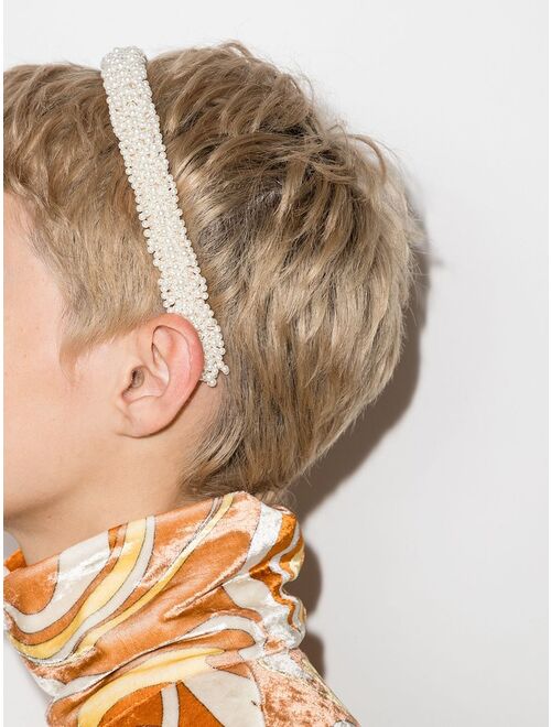 Jennifer Behr Donna pearl-embellished headband