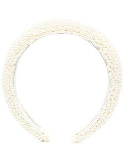 faux pearl-embellished hairband