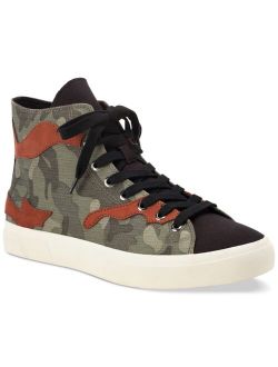 Men's Mesa Camo Print Patchwork Lace-Up High Top Sneakers, Created for Macy's