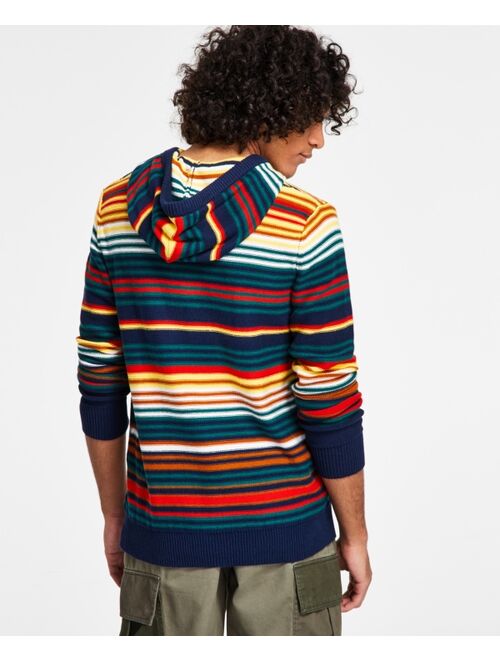 SUN + STONE Men's Links Striped Hoodie, Created for Macy's