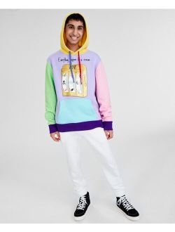 Men's Vivek Classic-Fit Colorblocked Printed Hoodie, Created for Macy's