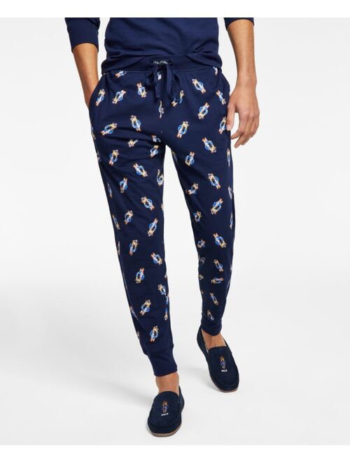POLO RALPH LAUREN Men's Sun Valley Polo Bear Print Knit Pajama Jogger Pants