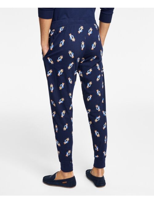 POLO RALPH LAUREN Men's Sun Valley Polo Bear Print Knit Pajama Jogger Pants