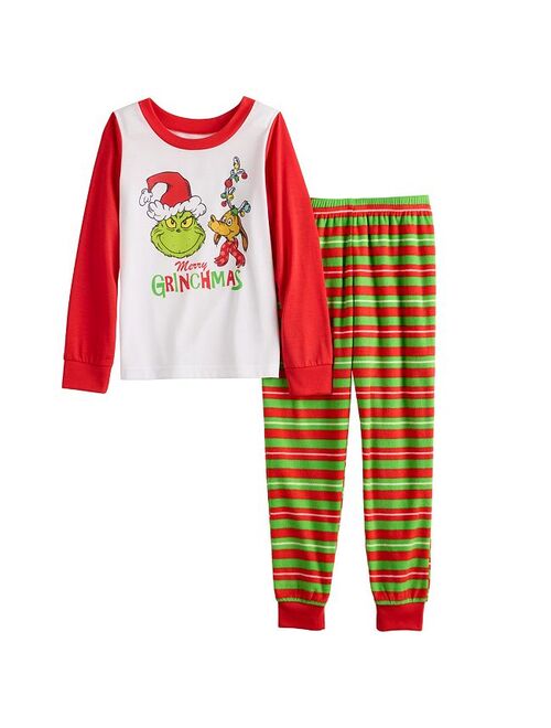 Licensed Character Girls 4-12 Jammies For Your Families How The Grinch Stole Christmas Pajama Set