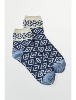 Urban Outfitters Fair Isle Cozy Ankle Sock