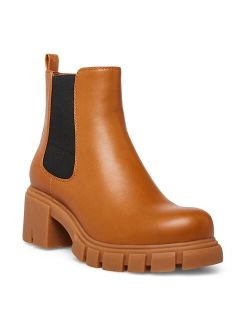 Tessa Cognac Women's Platform Chelsea Boots