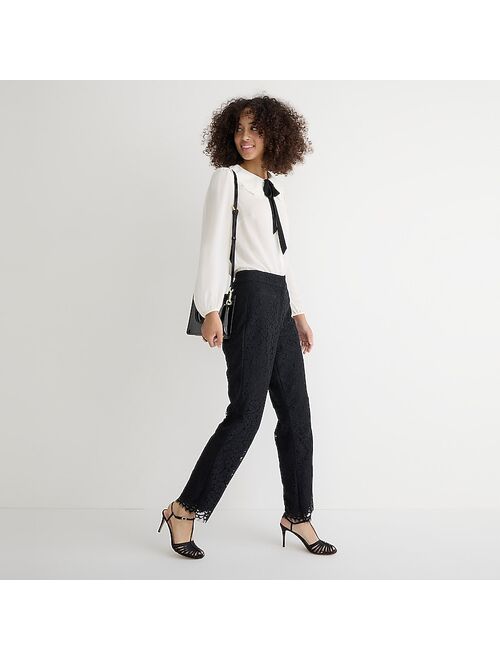 J.Crew Willa cropped flare pant in lace