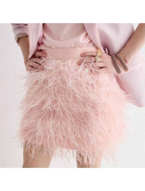 J.Crew Collection limited-edition feather mini skirt