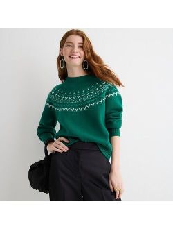 Cashmere Fair Isle pullover sweater
