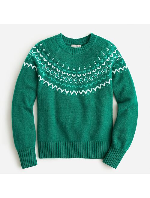 J.Crew Cashmere Fair Isle pullover sweater