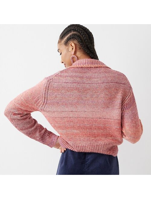 J.Crew Relaxed half-zip stretch sweater in space dye