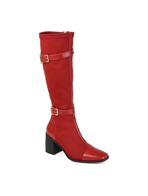 Journee Collection Gaibree Women's Buckle Knee-High Boots