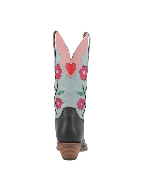 Dingo Comin Up Roses Women's Leather Cowgirl Boots