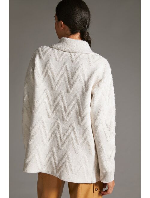 Flat White Sweater Coat