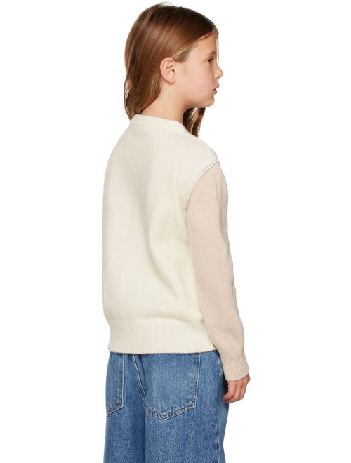MARNI Kids Off-White Colorblocked Sweater