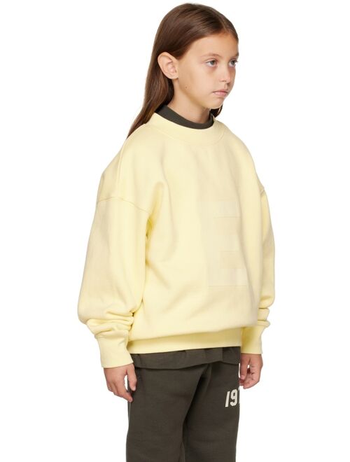 ESSENTIALS Kids Yellow Logo Sweatshirt