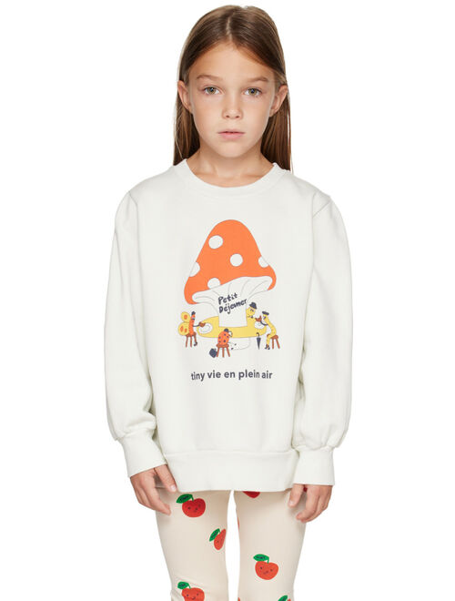 Buy TINYCOTTONS Kids Off-White 'Petit Dejeuner' Sweatshirt online ...