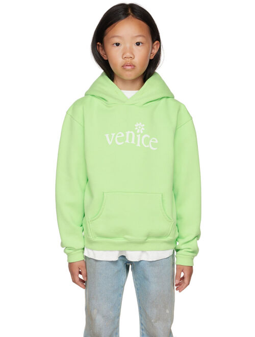 ERL Kids Green Venice Hoodie