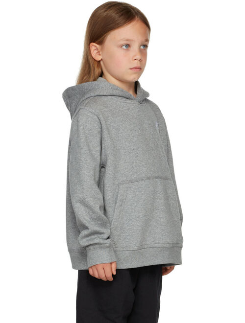 NIKE Kids Gray Logo Hoodie