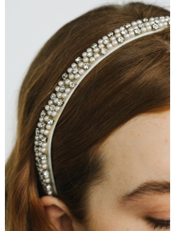 Willa pearl-crystal headband