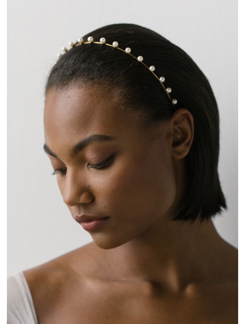 Jennifer Behr Iris pearl embellished headband