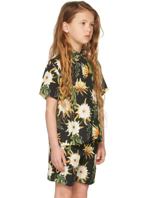 ENDLESS JOY SSENSE Exclusive Kids Black Epiphyllum Short Sleeve Shirt
